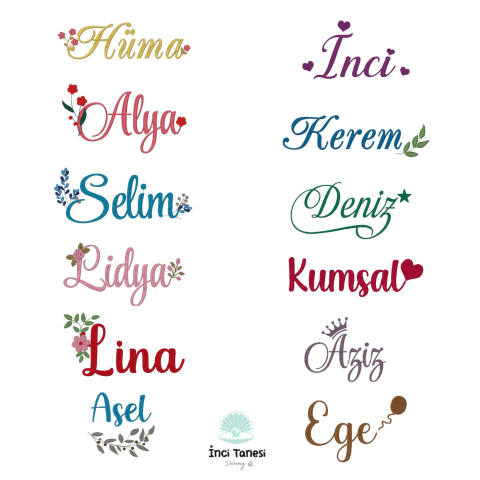 Asya Model Yakası Nakışlı Tulum