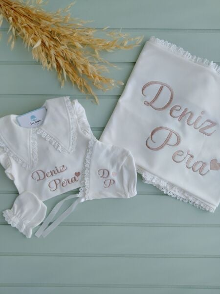Kız Bebek Asya Model Tulum + Battaniye