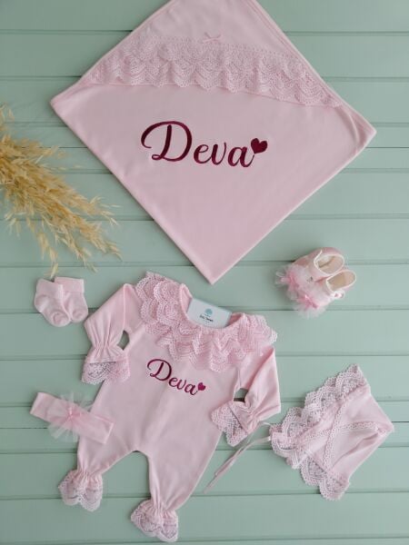 Bebek İnci Model Battaniye Pembe