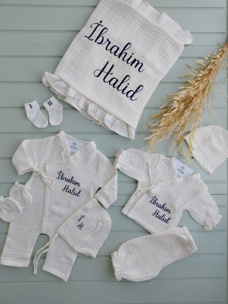 Müslin Bebek  Hastane Çıkışı Tam Set