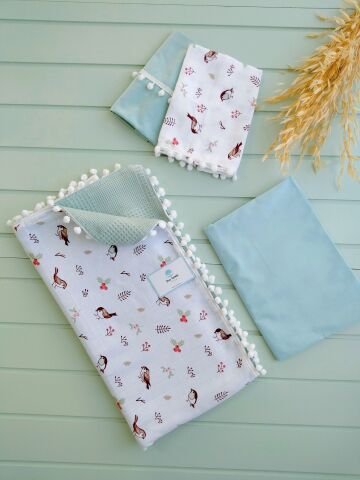 Bebek Pikeli Battaniye Set