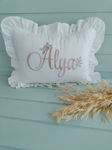 Alya Set -Fırfırlı Battaniye + Yastık + Tulum + Eldiven + Dantel