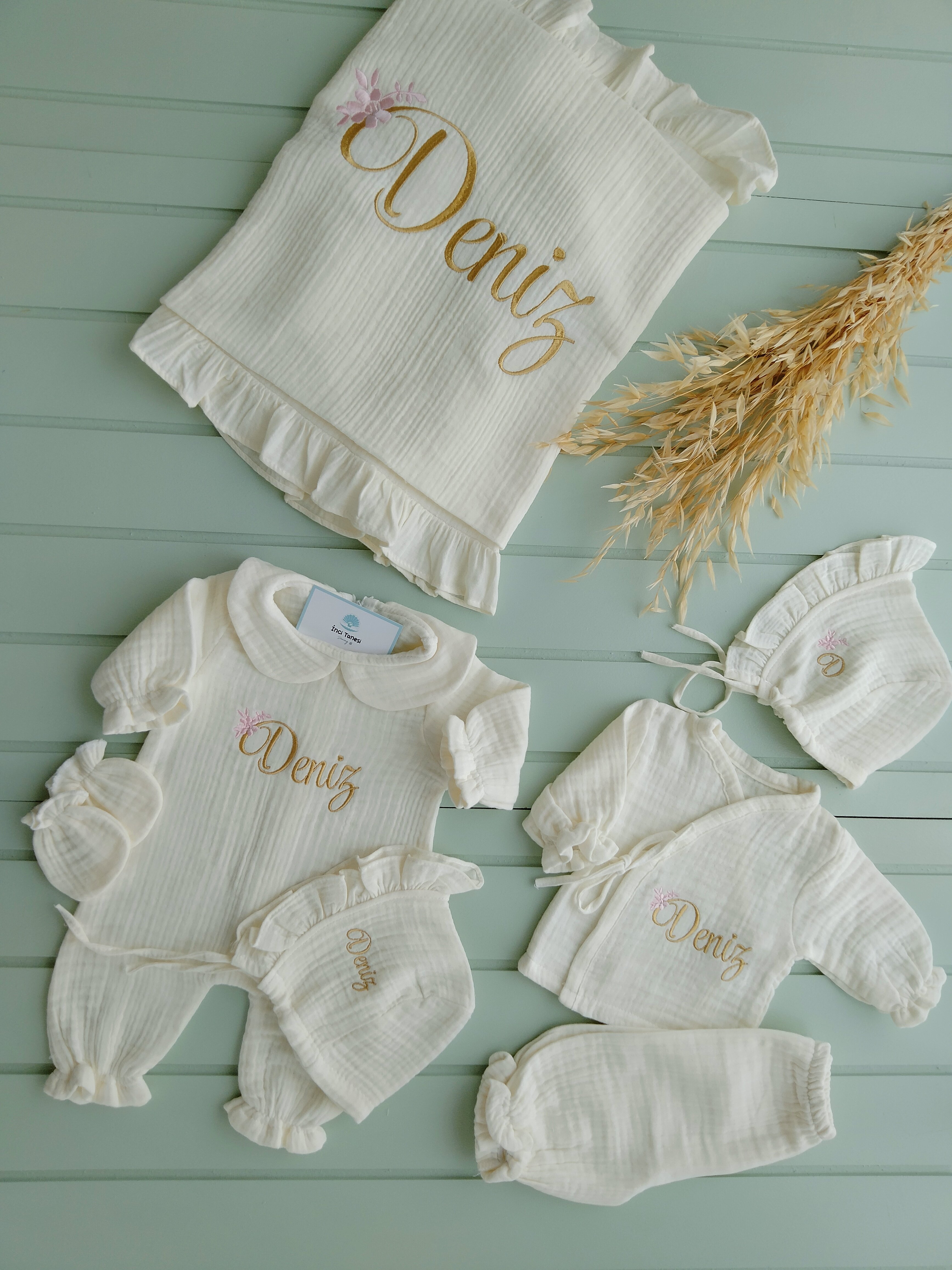 Müslin Set Tam Hastane Çıkışı