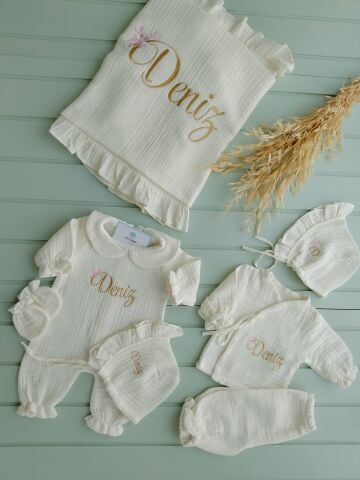 Müslin Set Tam Hastane Çıkışı